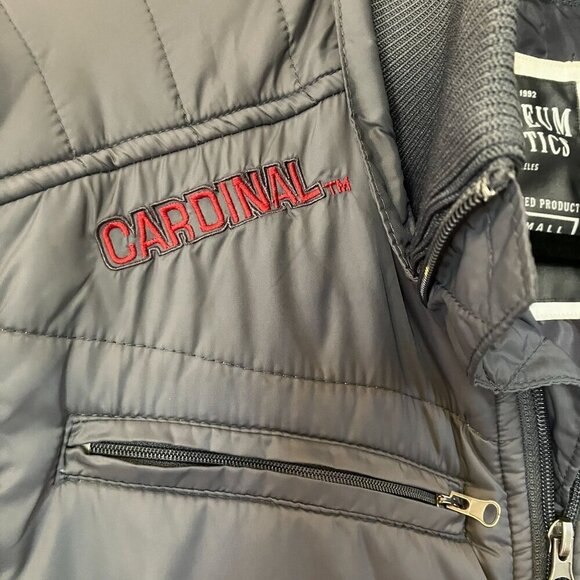 Colosseum Mens Stanford University Full Zip Embroidered Jacket Small Gray SP EXC - Picture 7 of 11